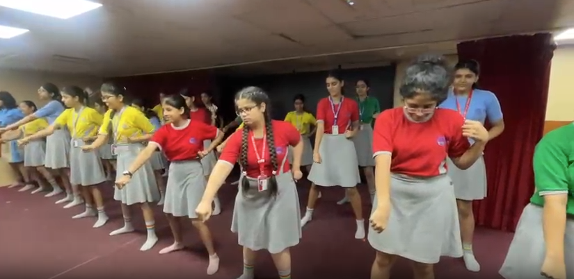 Self Defence Training at Queens Valley School Sec-8 Dwarka